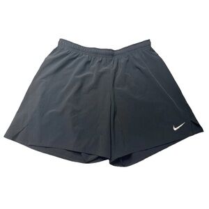 Nike Dri-FIT Men's Woven Lightweight Training Shorts black - L - White waist